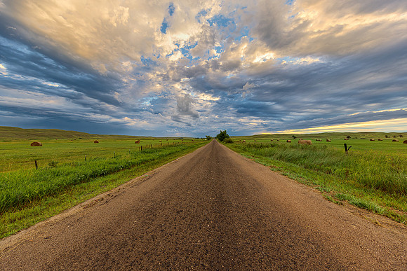 Nebraska Sandhill Lonely Road